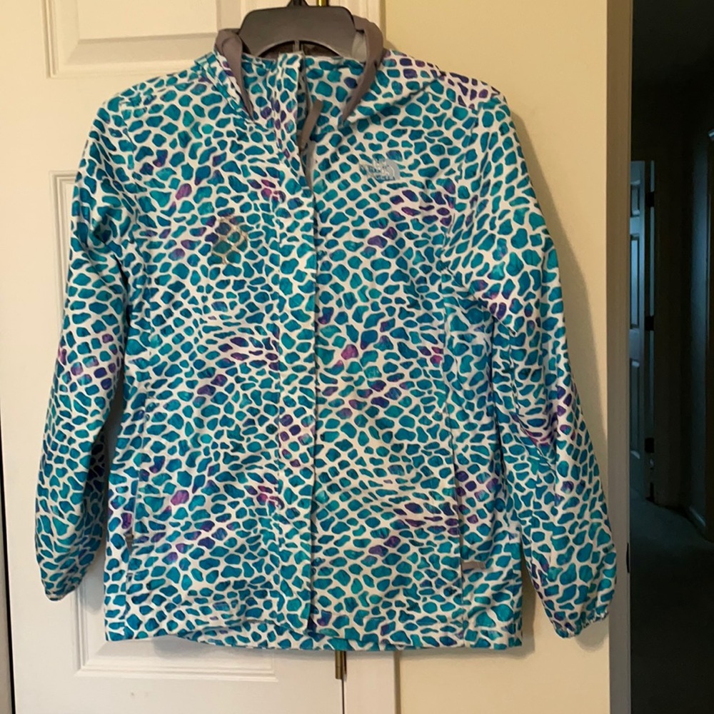 The North Face Kids Raincoat - Blue and Purple Pattern